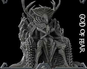 God Of Fear - Fantasy Miniature  - Rocket Pig Games - Tabletop Wargaming for Grimdark | OPR Sci-Fi & Fantasy Resin Mini