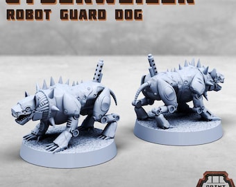 Cyberweiler - Robot Dog - Print Minis - Grimdark - Print Minis - Fantasy Resin Miniature