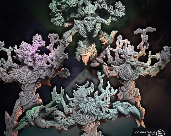 Elf Fantasy - Ents of the season (all four seasons) New release August 25 - Wildmesh - Tabletop Wargaming for Grimdark