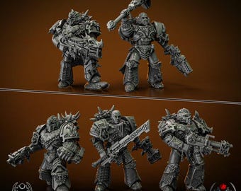 Flame Lizards Battle Squad - Sci-Fi Wargames & TTRPG | Eight Legs Miniatures mini