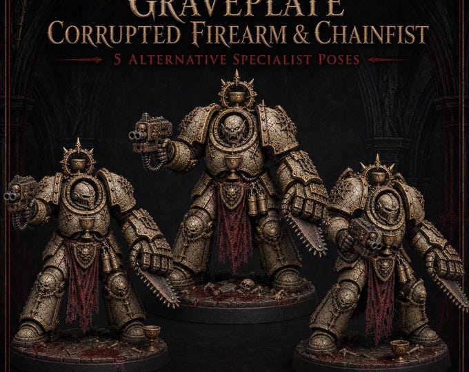 Thirstbound Graveplate | Corrupted Firearm & Chainfist | 5 Pose Choices | HGM Exclusive