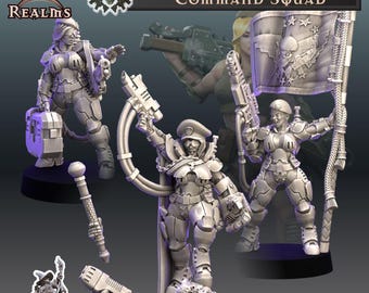 Stormbabe Command Squad - Across The Realms Licensed 25-28mm Resin Unit