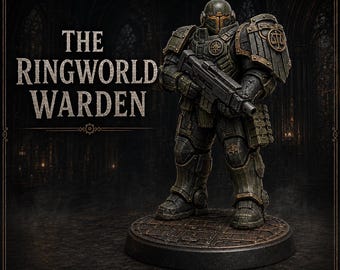 The Ringworld Warden | Legends of Judgement | HGM Exclusive 32mm Resin Sci-Fi Character Miniature