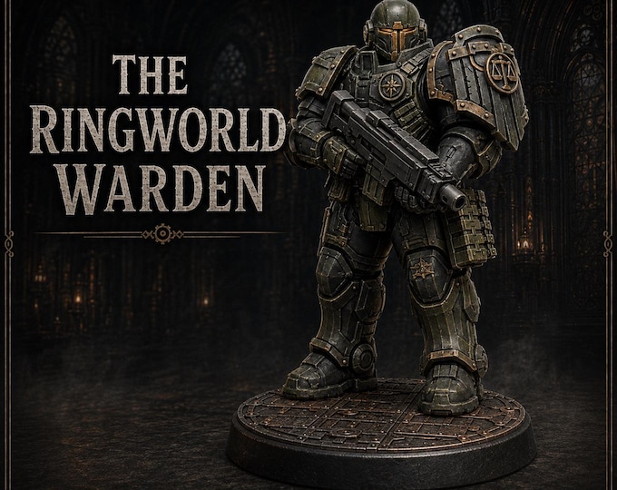 The Ringworld Warden | Legends of Judgement | HGM Exclusive 32mm Resin Sci-Fi Character Miniature