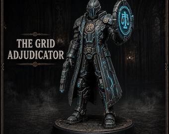 The Grid Adjudicator | Legends of Judgement | HGM Exclusive 32mm Resin Sci-Fi Character Miniature