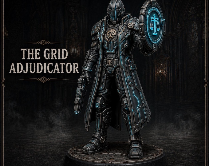 The Grid Adjudicator | Legends of Judgement | HGM Exclusive 32mm Resin Sci-Fi Character Miniature