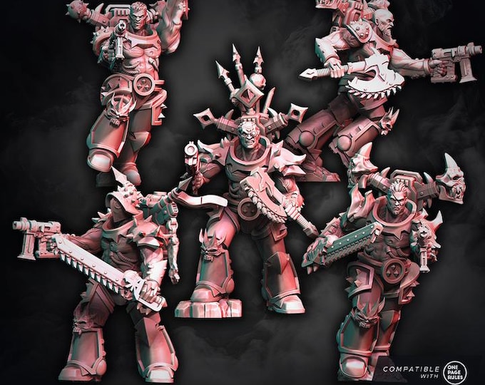 Sons Of Chaos Various Powers of Chaos - Miniatures - Wildmesh - Tabletop Wargaming for Grimdark | Alternative  | OPR Sci-Fi mini