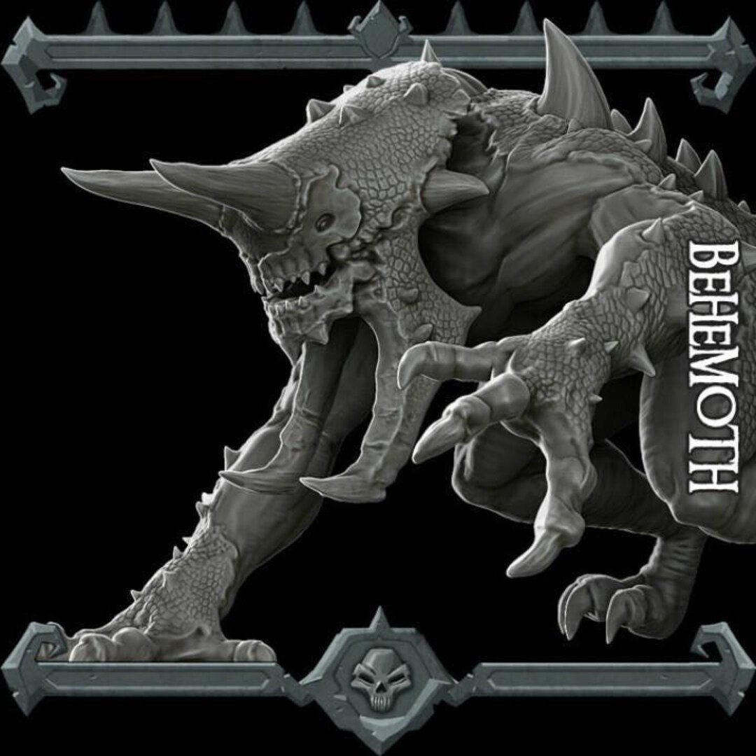 Behemoth - Rocket Pig Games - Fantasy Resin Miniature - Etsy