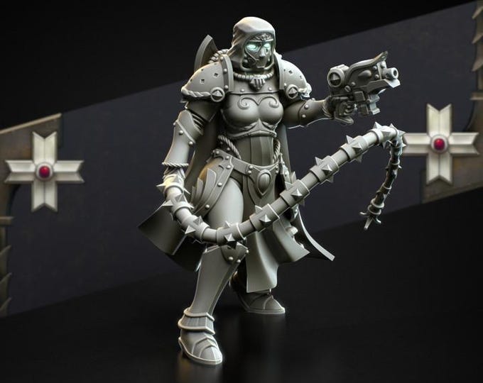 Widows of Regret Commander • 32mm Grimdark - Sci-Fi Wargames & TTRPG | Eight Legs Miniatures mini