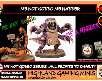 Me Not Gobbo Nabber | 32mm Sci-Fi Goblin Resin Miniature | Charity Character | HGM Exclusive