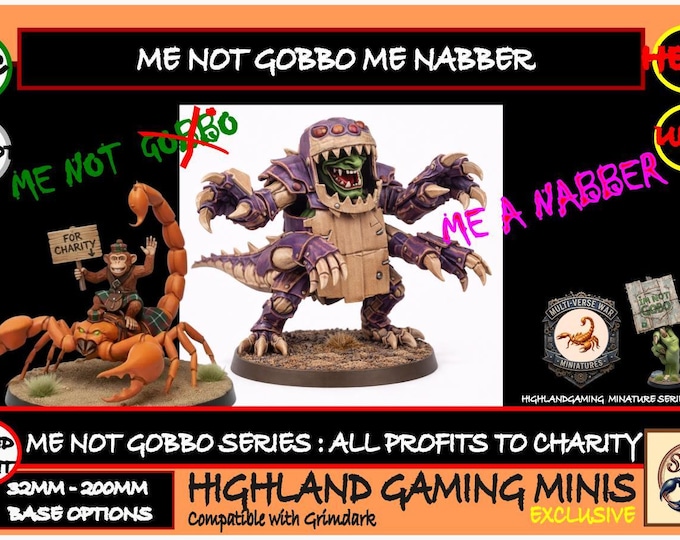 Multi-Verse Wars - Me Not Gobbo Me Nabber - Me Not Gobbo Charity Miniature Series - HighlandGamingMinis Tabletop Wargaming sci-fi Grimdark