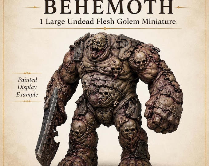 The Corpse-Stitched Behemoth - HGM Exclusive Resin Undead Flesh Golem Monster Miniature