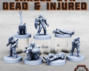 Vaross Syn Dead and Injured Kit - Print Minis Grimdark - Print Minis - Fantasy Resin Miniature