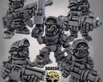 Ork Gretchin Squad - Duncan Shadow - Sci-Fi - Resin Vehicle