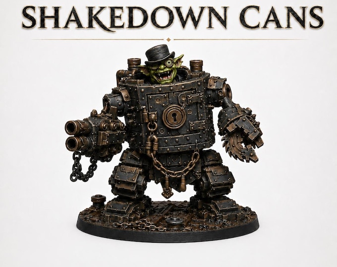 Shakedown Cans | Pose 1-6, 3 or 6 Sci-Fi Scrap Walker Resin Miniatures | BlackWharf HGM Exclusive