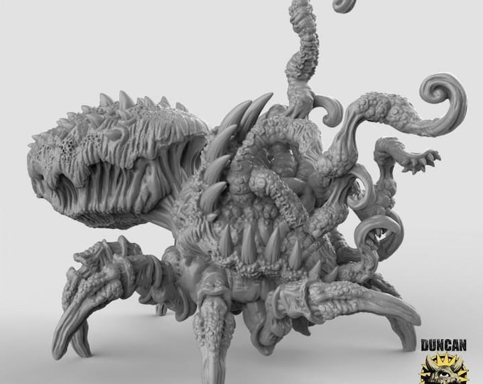 Chaos Spawn Bug Mythos Spider miniature - Duncan Shadow - Sci-Fi - Resin Vehicle