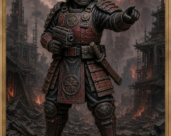 Ashen Kensei Command Squad | 5 Resin Sci-Fi Samurai Specialists | HGM Exclusive