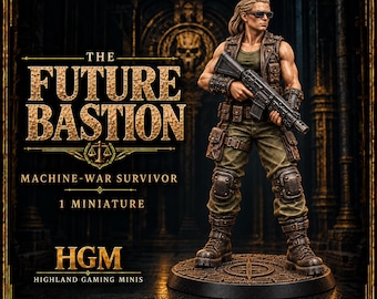 The Future Bastion | 32mm Machine-War Survivor Resin Miniature | Legends of Judgement | HGM Exclusive