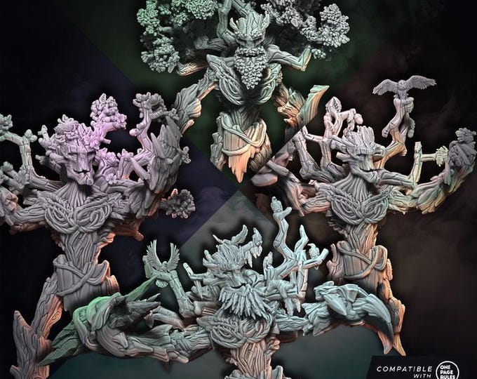 Elf Fantasy - Ents of the season (all four seasons) New release August 25 - Wildmesh - Tabletop Wargaming for Grimdark