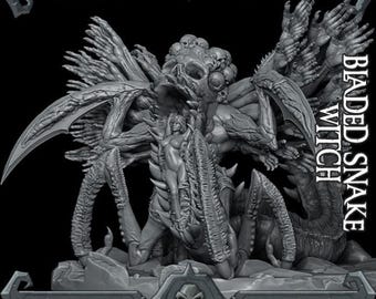 Bladed Snake Witch - Rocket Pig Games - Fantasy Resin Miniature