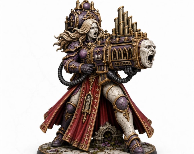 Fallen Sisters - Heavy Weapons - Organ Cannon 2 poses - Marble Legion Exclusive Highland Gaming Minis Tabletop Wargaming  Grimdark