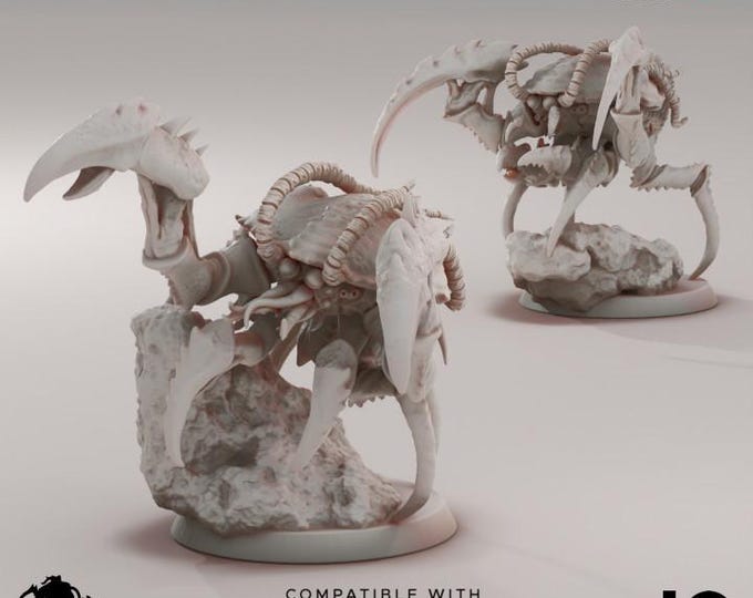 Assassin Shrimps (1-2) Deep Hive - Oshounaminis Tabletop wargaming miniature for Grimdark | OPR | Sci-fi | Alien Bug Proxy