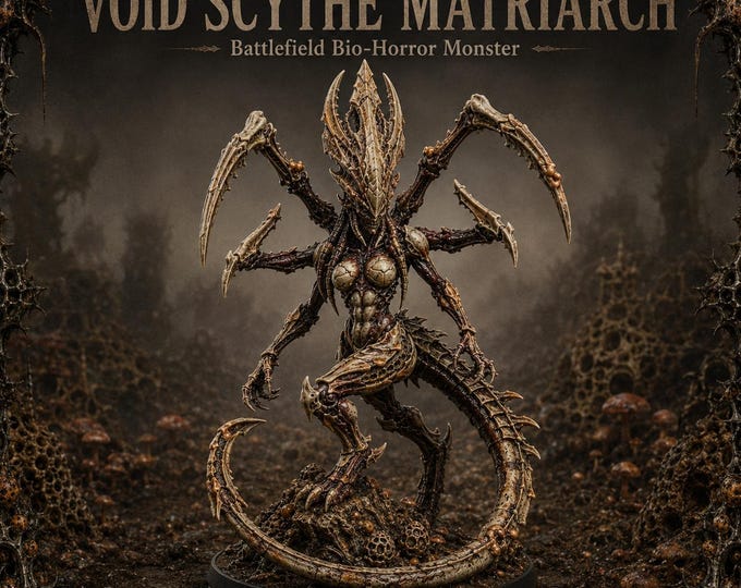 Void Scythe Matriarch - Alternative Space Bugs Resin Monster Miniature
