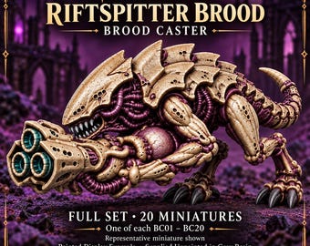 Riftspitter Brood Caster | Choose 1 of 20 or Full Set | 32mm Alien Resin Miniatures | HGM Exclusive