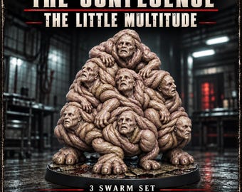 The Little Multitude | 3 Flesh Swarm Miniatures | The Confluence | Unpainted Resin Horror Monsters