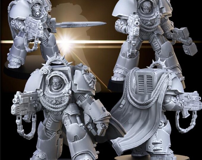 Terminator Captain Exolothreftis - True Scale - Across the Realms - Tabletop Wargaming for Grimdark | Alternative  | OPR Sci-Fi mini