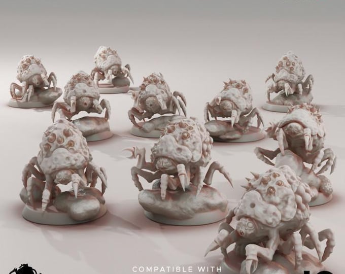 Spike Shooter Bugs (5-60) Deep Hive - Oshounaminis Tabletop wargaming miniature for Grimdark | OPR | Sci-fi | Alien | Bug | Resin 3D Printed
