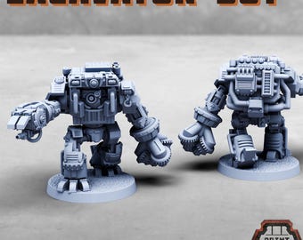 Excavator Bot - new Release Oct 25 - Print Minis - Tabletop Wargaming Miniature for Grimdark | OPR | Sci-fi