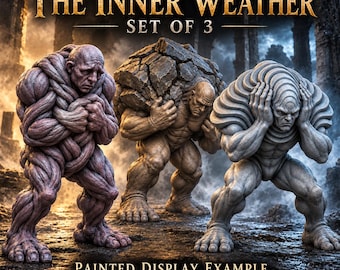 The Inner Weather | Choose The Knot, The Weight, The Static or All 3 | 32mm Dark Fantasy Resin Monsters | HGM Exclusive