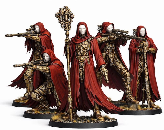 Hollow Men Data Cell - Hollow Legion - Highland Gaming Minis Exclusive - Sci-Fi Resin Squad