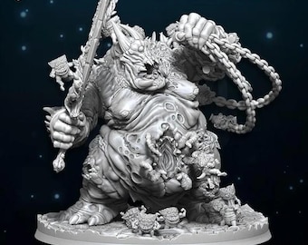 Greater Demon of Plague - WildMesh - Sci-Fi Grimdark Monster Miniature