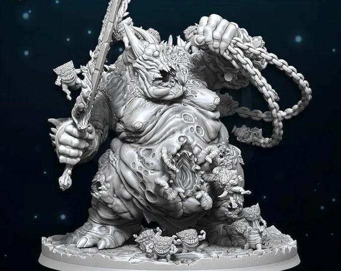 Greater Demon of Plague - WildMesh - Sci-Fi Grimdark Monster Miniature