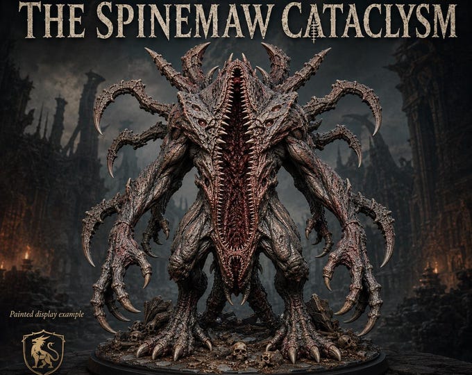 The Spinemaw Cataclysm - HGM Exclusive Resin Dark Fantasy Monster Centerpiece