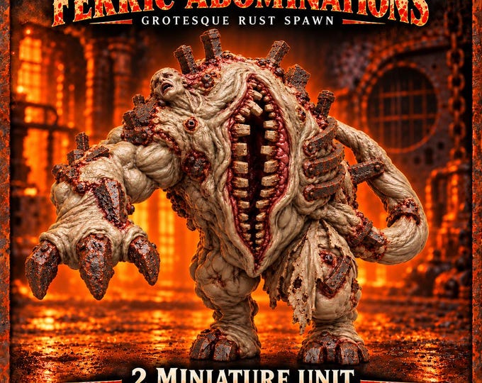 Ferric Abomiations - 1 or 2 Rust Legion Mutant Spawn Resin Miniatures, Grotesque Sci Fi Monsters, Unpainted Tabletop Creatures HGM Exclusive