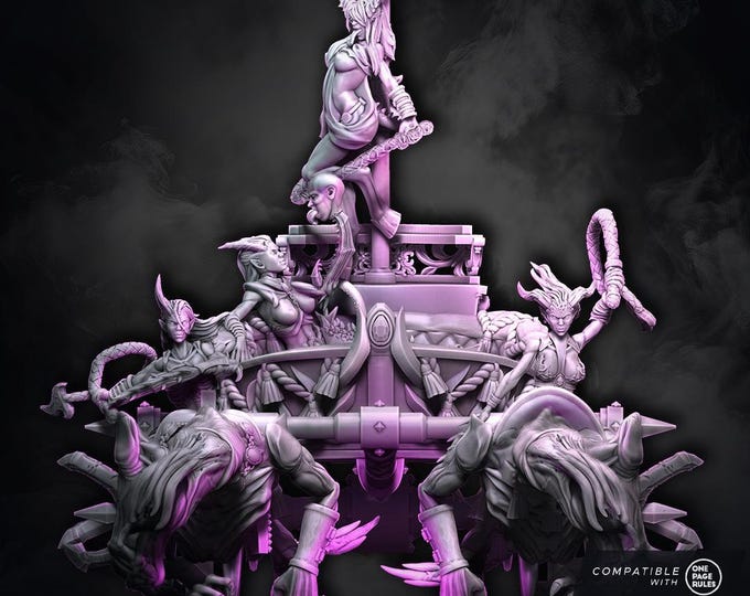 Chariots of Excess Mega Collectors Scene! - WildMesh - Chaos Excess - Sci-Fi Grimdark Monster Miniature