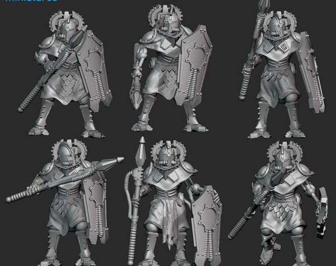 SteelBorn Warriors - Frigid Miniatures - Tabletop Wargaming for Grimdark | Alternative  | OPR Sci-Fi mini
