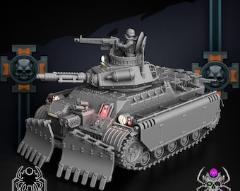 Korps Of Ashes - Gargantua • 32mm Grimdark tank for Sci-Fi Wargames & TTRPG | Eight Legs Miniatures mini