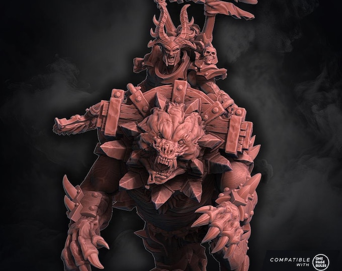 Chaos Wrath Gorelord Malachor Ready to Play - New Release Jan 26 - 60mm base - Wildmesh - Tabletop Wargaming Grimdark Scifi Fantasy Grimdark