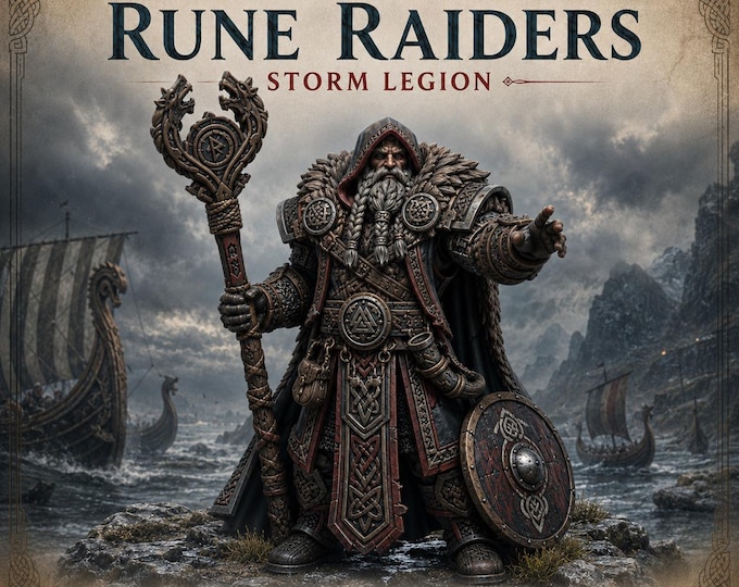 Rune Raiders | Storm Legion | HGM Exclusive 32mm Resin Character Miniature