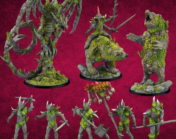 Rock Monsters Battle Miniatures | New Release Nov 25 - Print Your Monsters - Fantasy Grimdark D&D - Resin Miniature
