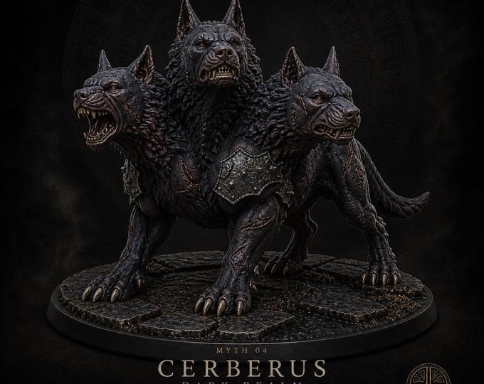 Legions of Myth Cerberus | Four-Realm Three-Headed Hound Resin Miniature | HGM