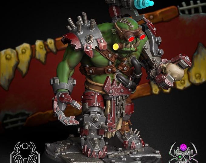 Fitter Ork • 32mm Grimdark Ork Miniature Set for Sci-Fi Wargames & TTRPG | Eight Legs Miniatures mini