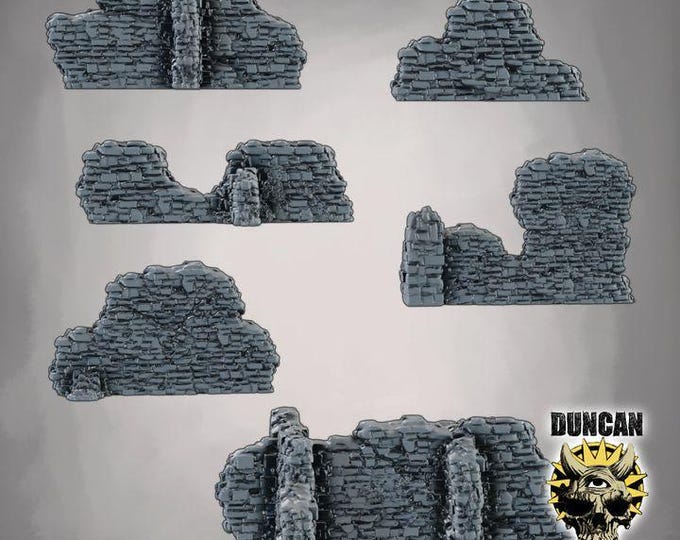 Walls High Ruins Terrain - Duncan Shadow - Tabletop Wargaming for Grimdark | OPR Sci-Fi & Fantasy