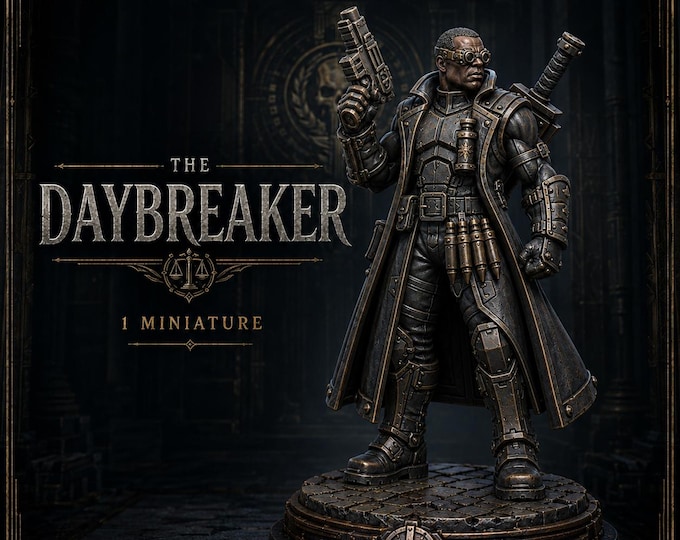 The Daybreaker 32mm Gothic Hunter Resin Miniature – Legends of Judgement – HGM Exclusive