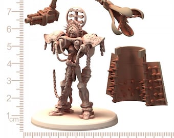 Belthazark Prayer Machine - Printerra Studios Licensed Resin Sci-Fi Walker Miniature