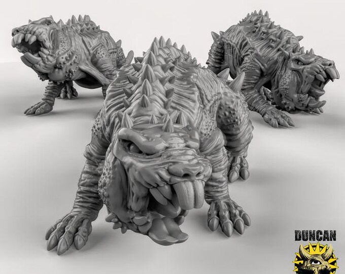 Mole Rats | Duncan Shadow| PathFinder | Mini | Tabletop Wargaming | Dungeons and Dragons | Resin | Fantasy | RPG